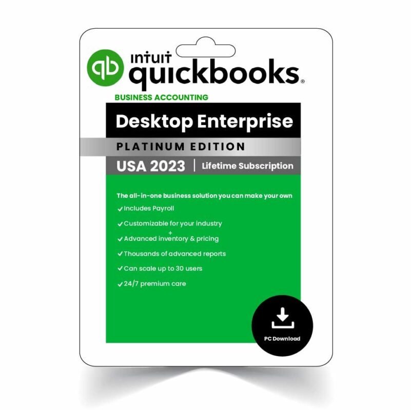 Intuit QuickBooks Desktop Enterprise 2023 Lifetime Activation